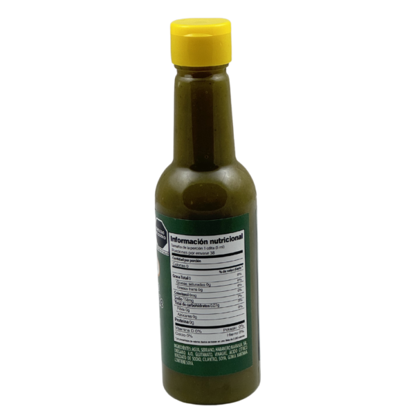 Salsa Serrano Verde 190ml Botella PET - Imagen 2